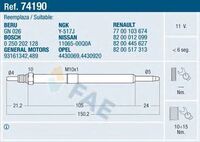 Свеча накала 2.2dci, 2.5dci         