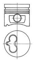 Поршень 1.9D (80.50mm/+0.5) KOLBENSCHMIDT