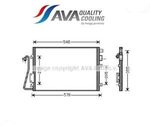 Радиатор кондиционера 1.2/1.4/1.5dci/1.6/1.9D Рено Кенго Радиатор кондиционера 1.2/1.4/1.5dci/1.6/1.9D Рено Кенго