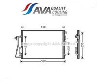 Радиатор кондиционера 1.2/1.4/1.5dci/1.6/1.9D Рено Кенго